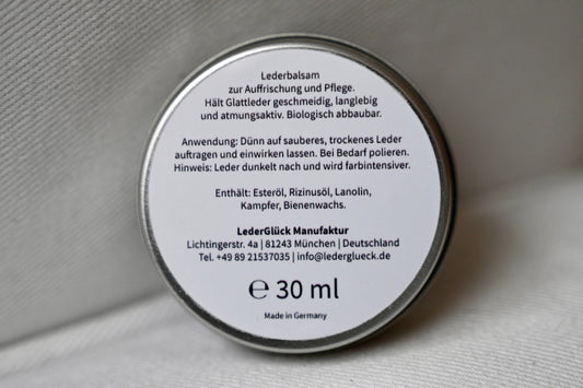Bienenwachs Lederpflege - LederGlück Manufaktur