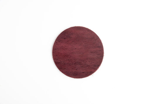 6 x Untersetzer rund – Chianti - LederGlück Manufaktur