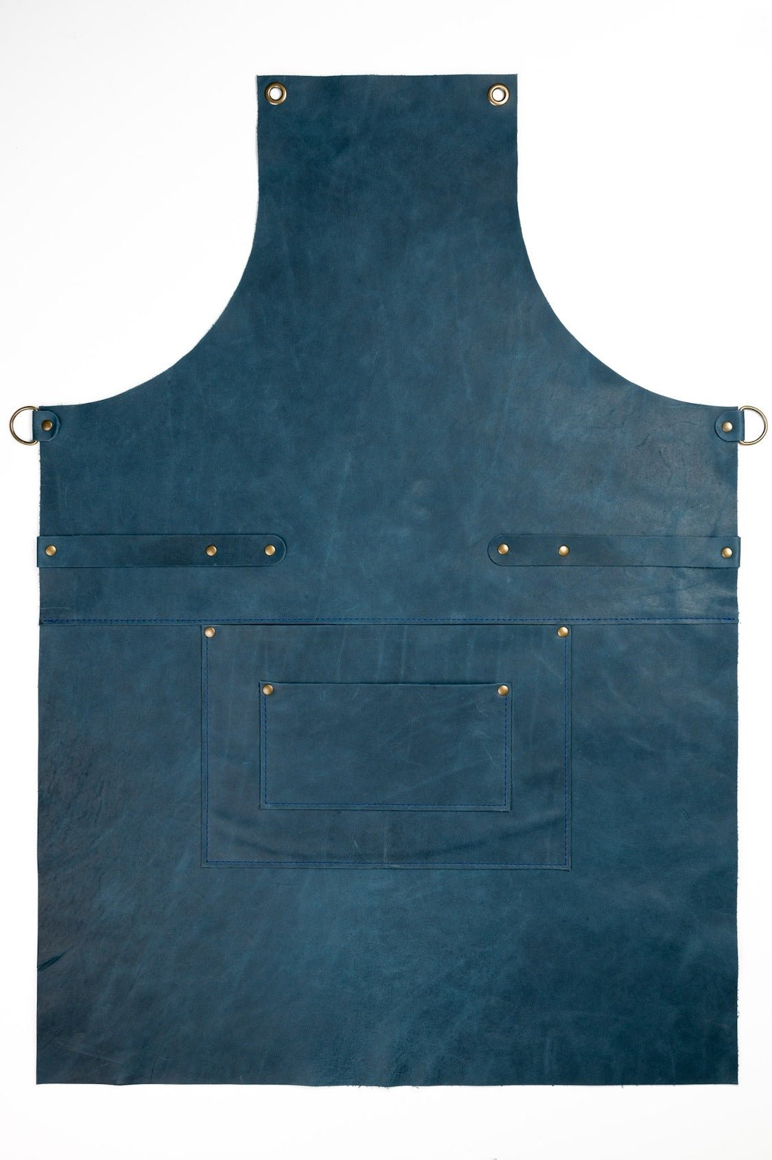 Grillschürze - Navy - LederGlück Manufaktur