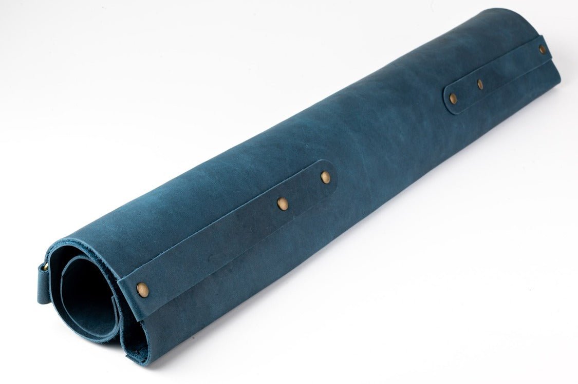 Grillschürze - Navy - LederGlück Manufaktur