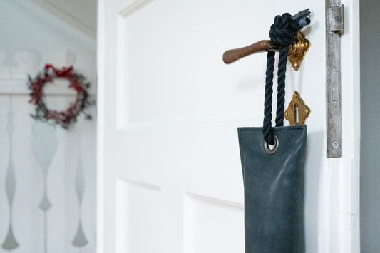 Leder Zugluftstopper UNO – Coal