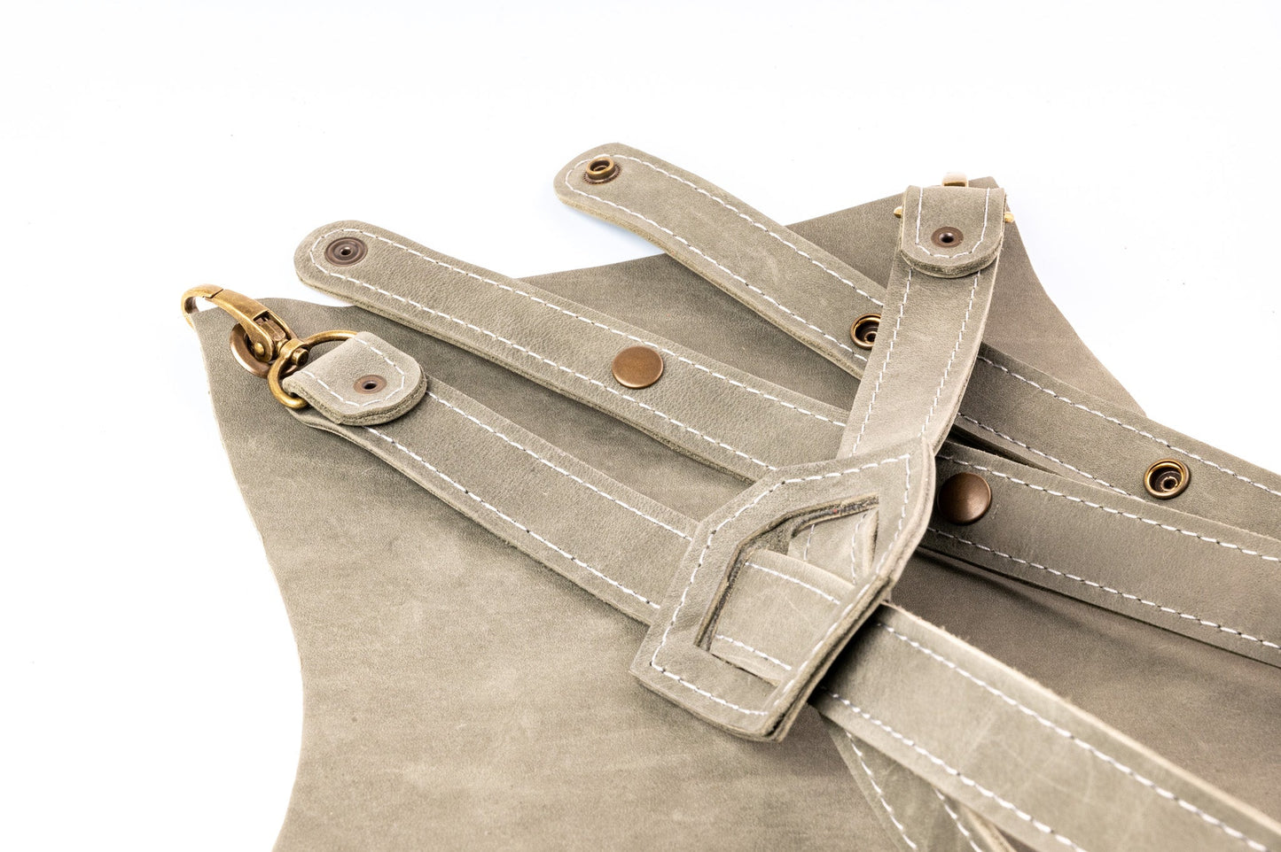Leder Grillschürze – Camel - LederGlück Manufaktur