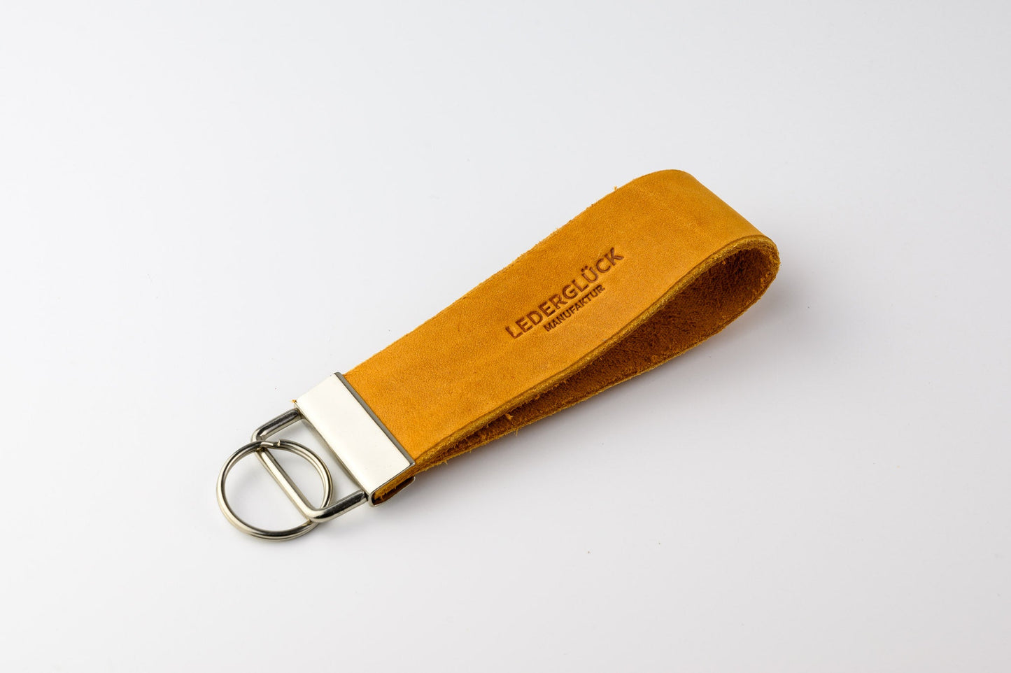 Schlüsselanhänger - Cognac - LederGlück Manufaktur