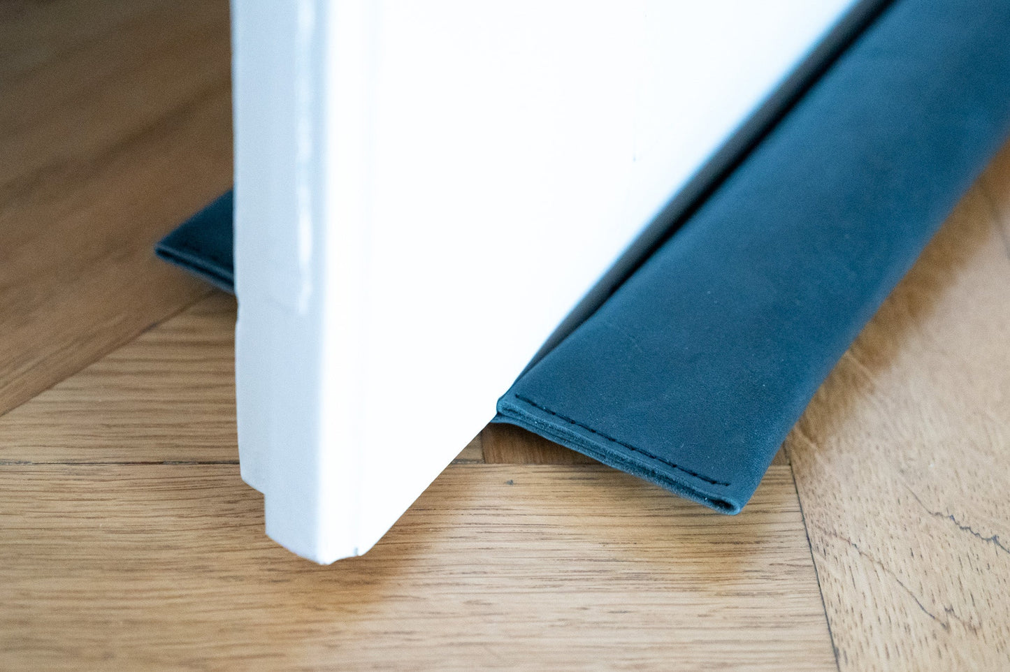 Zugluftstopper DUO – Navy - LederGlück Manufaktur