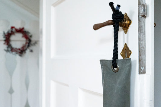 Zugluftstopper UNO – Stone - LederGlück Manufaktur