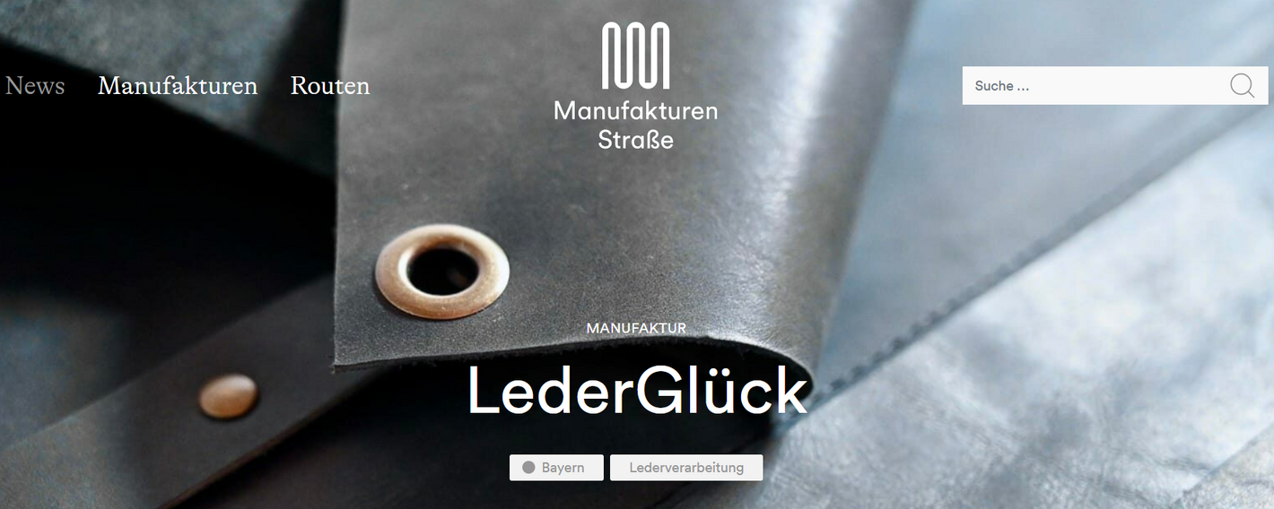 LederGlück Manufaktur Beitrag auf "Deutsche Manufakturenstrasse"
